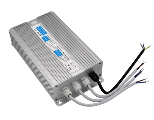 Transformador de condutor LED à prova d'água de prata de corrente contínua de 24 V