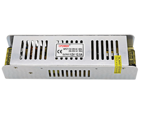 12V 12,5A 150W 120W Fonte de alimentação de comutação fina Voltagem de entrada 220V Voltagem constante
