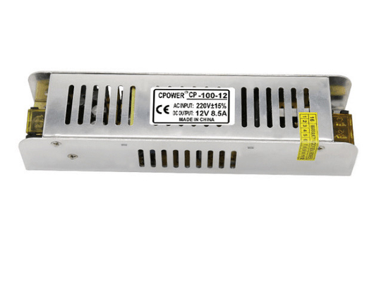 188*47*35mm Fornecedor de energia de comutação de prata para luz LED C-Power 12V 100W saída
