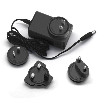 Tipo de saída de corrente contínua Adaptador de alimentação de 12V 2A preto C-Power com EU AU UK US Plug 100-240V