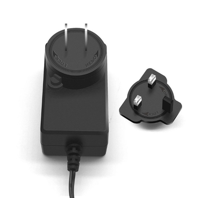 Tipo de saída de corrente contínua Adaptador de alimentação de 12V 2A preto C-Power com EU AU UK US Plug 100-240V