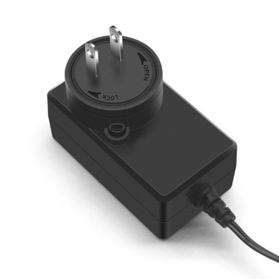 Adaptador de alimentação de viagem internacional de 24 W Max Universal para montagem de parede AU 100-240V 12V 2A