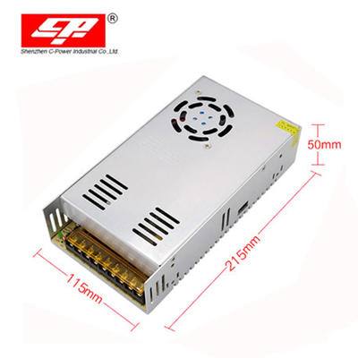 Fornecimento de energia de comutação de CA a CC de 360 W 36 V 10 A para sistemas de automação industrial de prata
