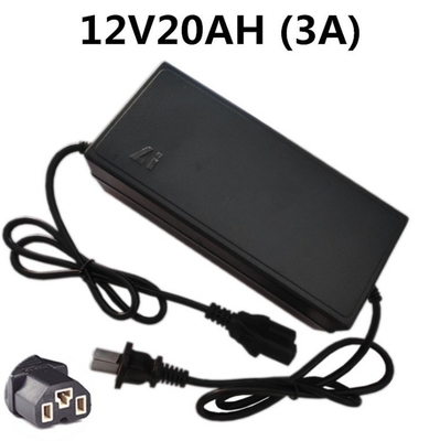 Eletrodoméstico C-Power 12v 3a 20AH Carregador inteligente de bateria de chumbo-ácido para bicicleta elétrica