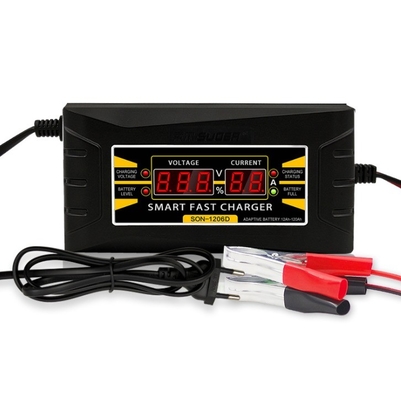 Carregador de bateria inteligente de potência C 12V 10A de saída de conversor para motocicletas e automóveis
