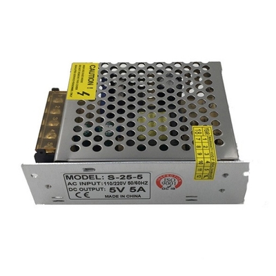 25W DC 5525 Entrada de alimentação AC 110V 220V 5V 5A com proteção contra sobrecarga