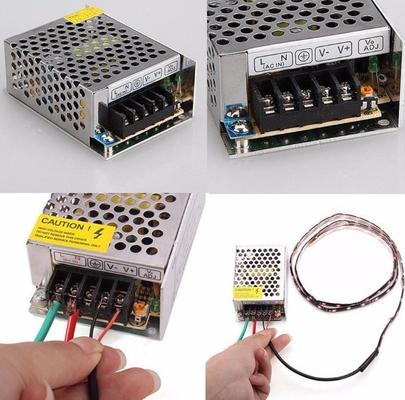 Fonte de alimentação de saída única 24V CC 1.8A 2A para comutação de LED Strip C-Power Rosh 110V 220V