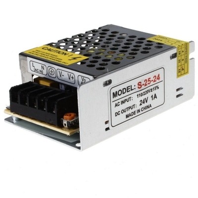 24w 25w C-Power 110v 220v ac dc 24v fonte de alimentação de saída única com proteção contra excesso de temperatura
