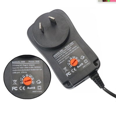 12V 2A 24W ângulo direito DC adaptador de tomada de energia para C-Power AC100-240 saída DC3-12V